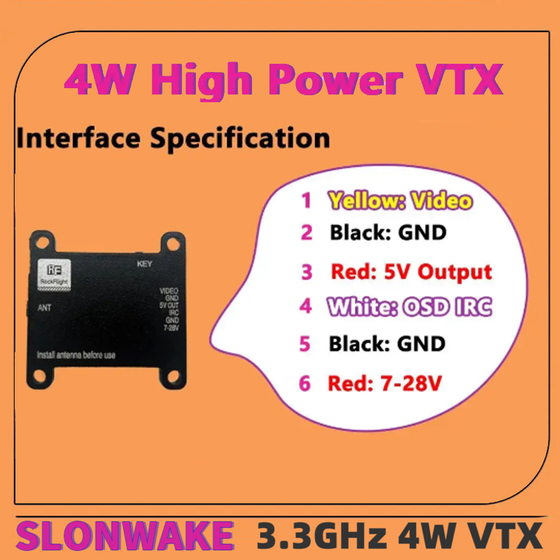 Видеопередатчик SLONWAKE FPV 3 – обзор и цена Fpv Drone Receiver